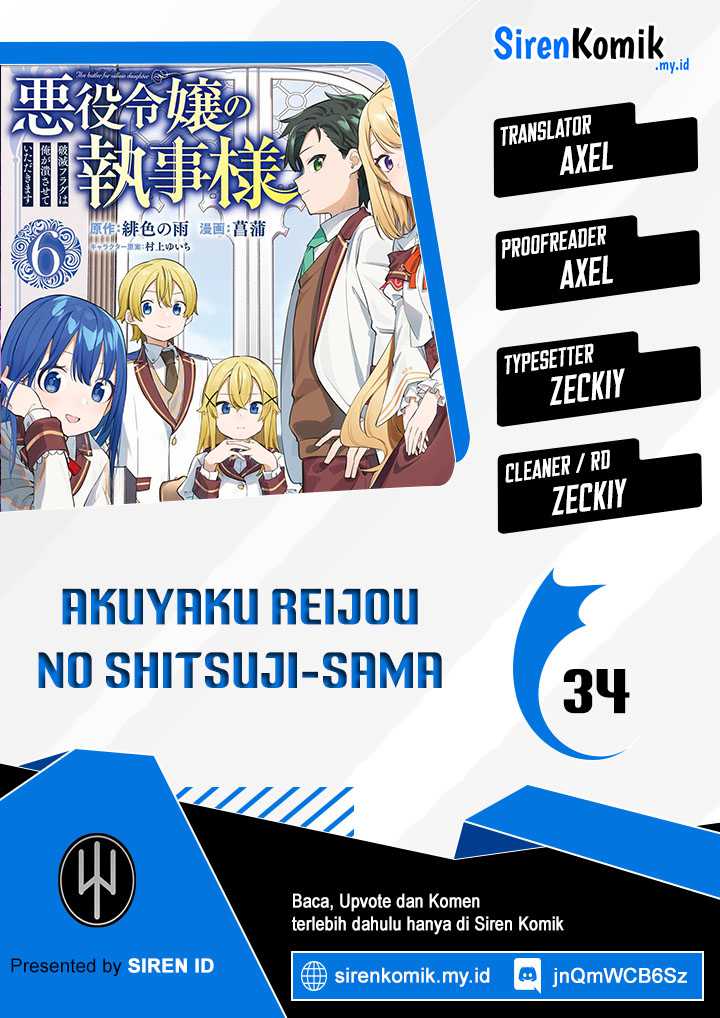 Akuyaku Reijou no Shitsuji-sama: Hametsu Flag wa Ore ga Tsubusasete itadakimasu Chapter 34 End